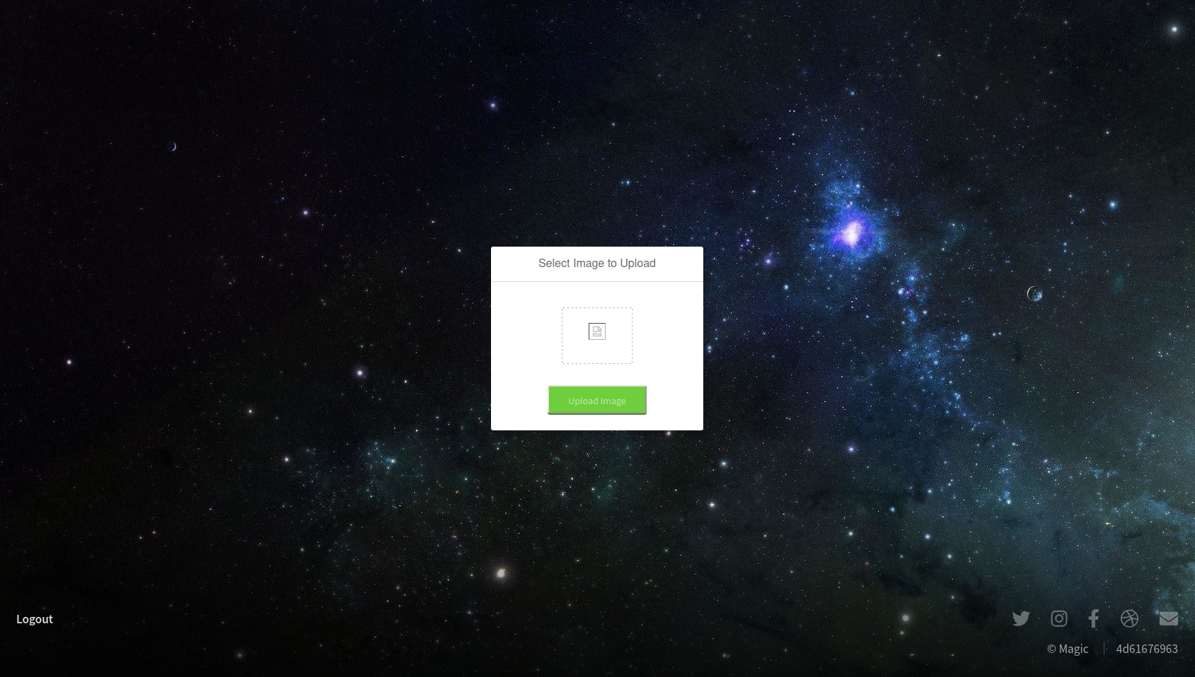 Upload page
