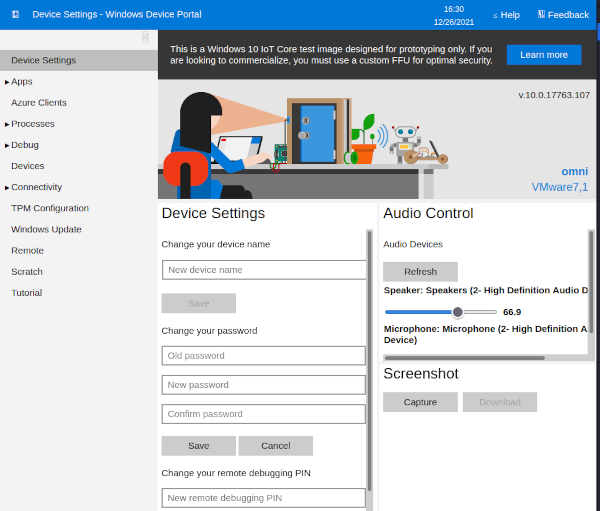 Windows Device Portal