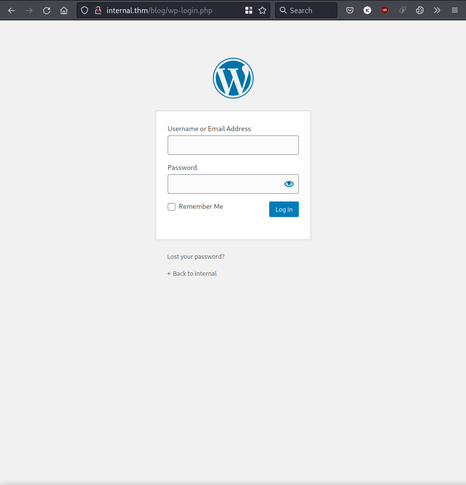 WordPress Login